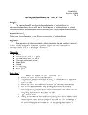 decomposition of sodium chlorate.doc - Decomposition of Sodium Chlorate ...