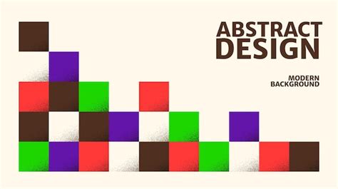 Premium Vector | Abstract square shapes design. modern brutalist poster ...