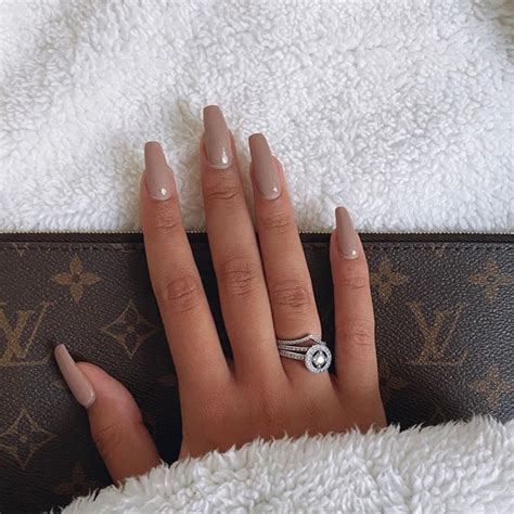 40+ Cool Brown Nail Designs To Try In Fall - The Glossychic | Beige ...