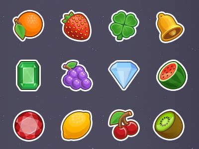 Slot Machine Icons by Tanya Maifat on Dribbble