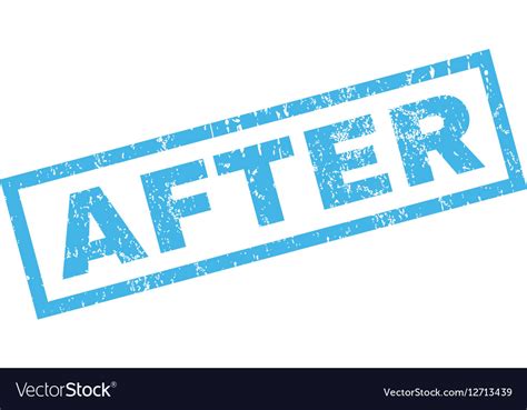 After Rubber Stamp Royalty Free Vector Image - VectorStock