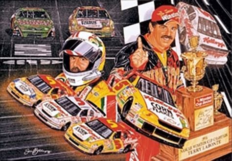 Terry Labonte 1996 "Silver & Gold!" Sam Bass Poster ( ) | WWW ...