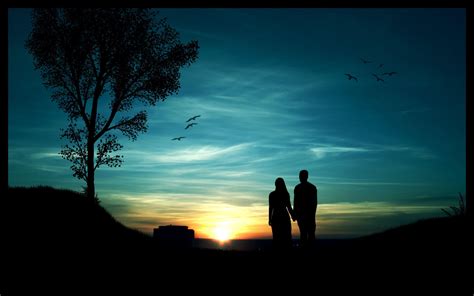 Couple Silhouette Wallpapers - Top Free Couple Silhouette Backgrounds ...