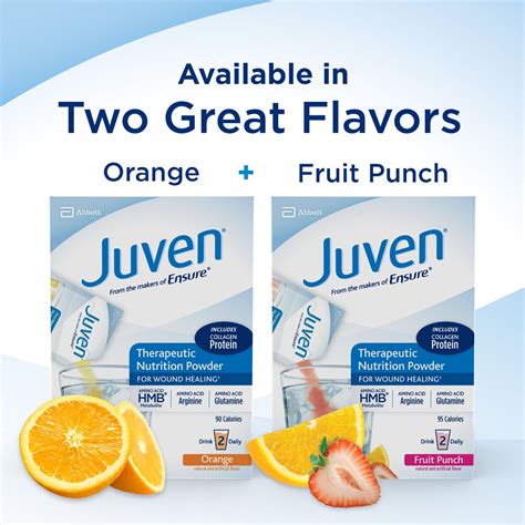 Juven Therapeutic Nutrition Drink Mix Powder for Wound Healing Includes Collagen Protein ...