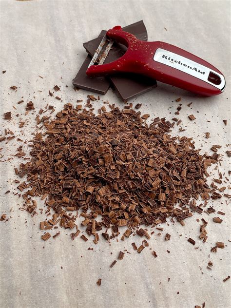 How to Make Chocolate Shavings - Midwestern HomeLife