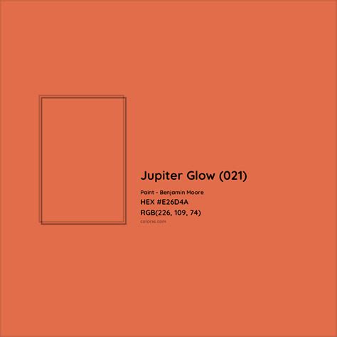 Benjamin Moore Jupiter Glow (021) Paint color codes, similar paints and ...