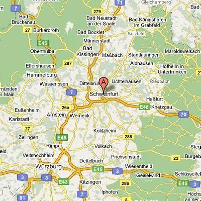 Schweinfurt Germany Map - World Map Gray