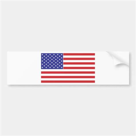 American Flag Bumper Sticker | Zazzle