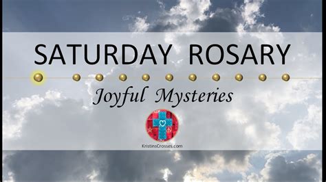 Saturday Rosary • Joyful Mysteries of the Rosary 💙 Sun Through the Clouds - YouTube