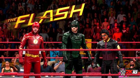 WWE 2K18 THE FLASH CHARACTERS | WWE 2K18 CAW SHOWCASE - YouTube