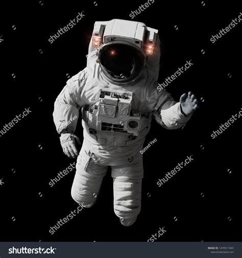 Astronaut Performing Space Walk Isolated On Stock Illustration 1470511943