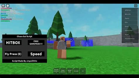 roblox chaos script gui free gamepass + hitbox - YouTube