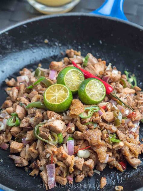 Chicken Sisig with Crispy Chicken Skin - Riverten Kitchen