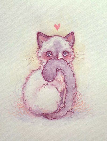 Pin by catimages cat on ♥ Hearts, hearts, hearts are! ♥ | Cute cat drawing, Kitten drawing, Cat ...