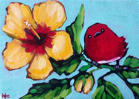 See You In Hawaii: Bird Painting by kto ART - kto ART