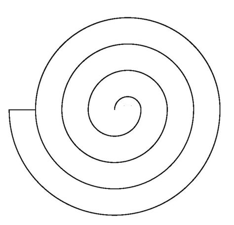 Printable Spiral Template