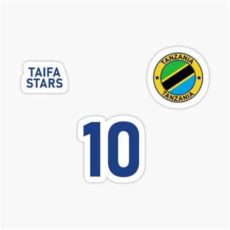 "Tanzania National Football Team Soccer Retro Jersey Taifa Stars" Sticker for Sale by AWOF ...