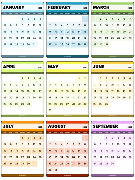 Small Calendar 2023 - Printable Template Calendar