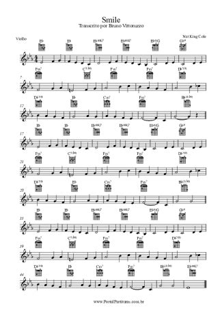 Nat King Cole - Smile - Sheet Music For Acoustic Guitar