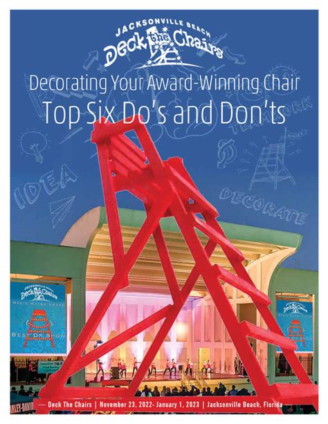 Chair Decorating Sponsorship - Deck The Chairs, Inc