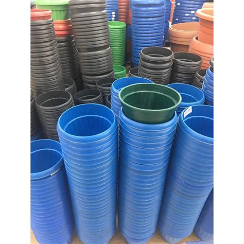 pots/indoor/outdoor/durable round plastic plant | Shopee Philippines