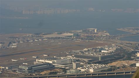 Aerial view at Chek Lap Kok airport, timelapse 7237592 Stock Video at Vecteezy