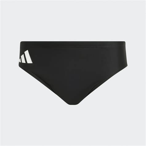 adidas Solid Swim Trunks BLACK / WHITE IA7086