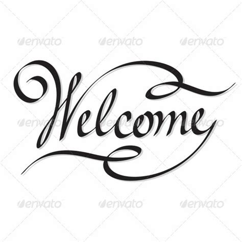 Download High Quality welcome clipart cursive Transparent PNG Images ...