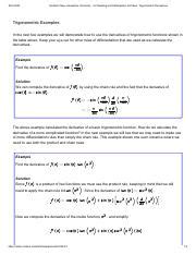 Trigonometric Derivatives examples.pdf - 9/21/2020 Southern New ...