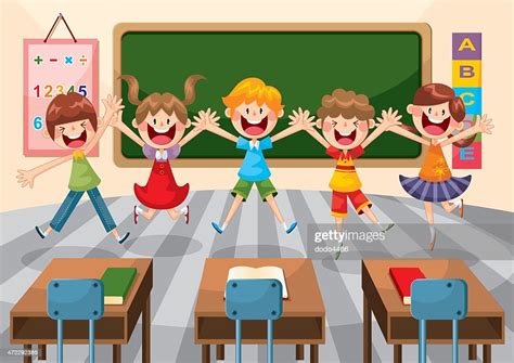 Happy Student In Classroom High-Res Vector Graphic - Getty Images