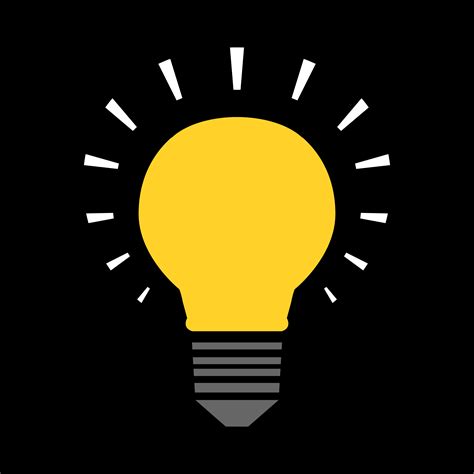 Lightbulb Vector Icon 554837 Vector Art at Vecteezy