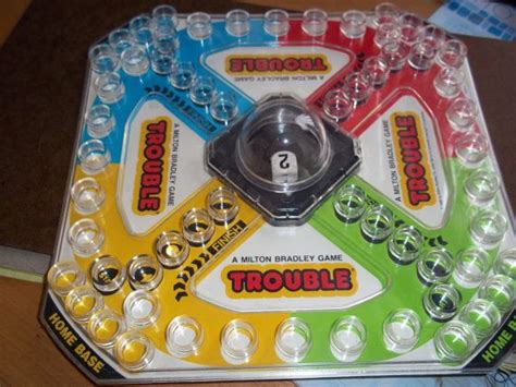 Trouble Board Game | 1986 Trouble game board. From Milton Bradley. Great condition. 90s Board ...