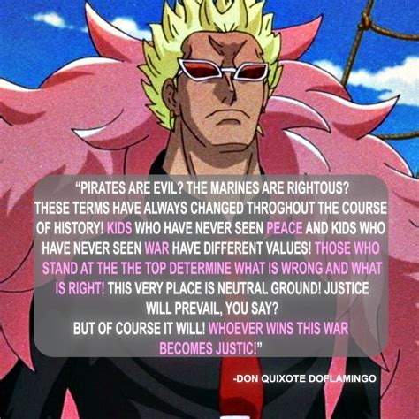 Pin by Dahlia on One piece | One piece quotes, Don·quixote doflamingo, Piecings