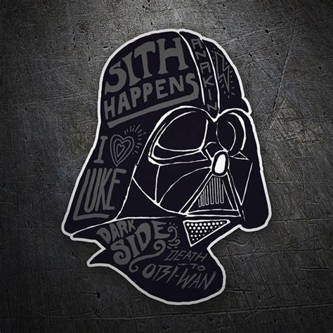 Sticker Darth Vader Graffiti | MuralDecal.com