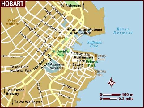 Hobart Map