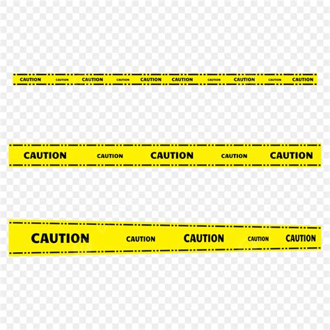 Caution Tapes Vector PNG Images, Caution Tape Yellow Police Line Transparent Png Vector Ai ...