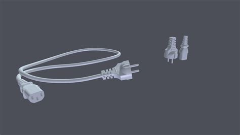 Power cable_hight-poly - Download Free 3D model by icvetlan [9b7fe47] - Sketchfab