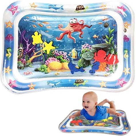 Hot Sale Baby Sensory Water Mat Toys 66x50cm Pvc Inflatable Baby Tummy Time Water Mat Gimnasio ...