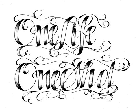 Custom Calligraphy for Tatoos, Tshirts, Posters MADE TO ORDER ...