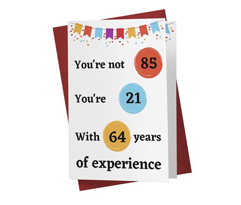 Buy Funny 85th Birthday Card – Funny 85 Years Old Anniversary Card ...