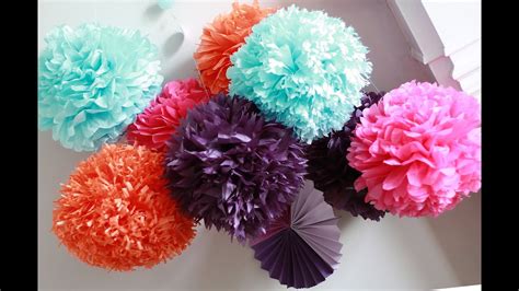 How To DIY Paper Pom Tutorial | Decorations that impress - YouTube