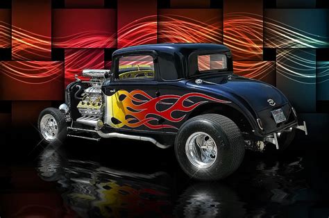 1932 Plymouth Coupe .... Digital Art by Rat Rod Studios - Pixels