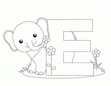 Free Letter E Coloring Page, Download Free Letter E Coloring Page png ...