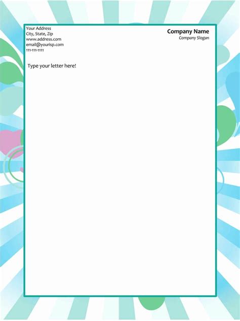 Letter Heading Format In Word Free References | Reviews and Compare ...