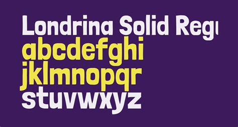 Londrina Solid Regular free Font - What Font Is