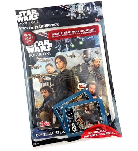 Topps Star Wars Rogue One Stickers - Starterpack With 3 Packets ...