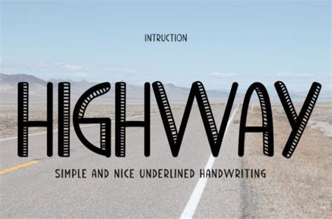 Highway Font Digital Font Download