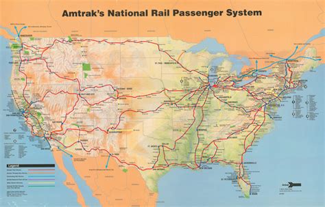 Amtrak System Map 1993 Amtrak History Of America S Railroad | Printable ...