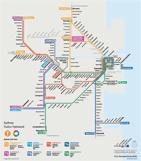 Transport NSW Sydney Train Map and Guide