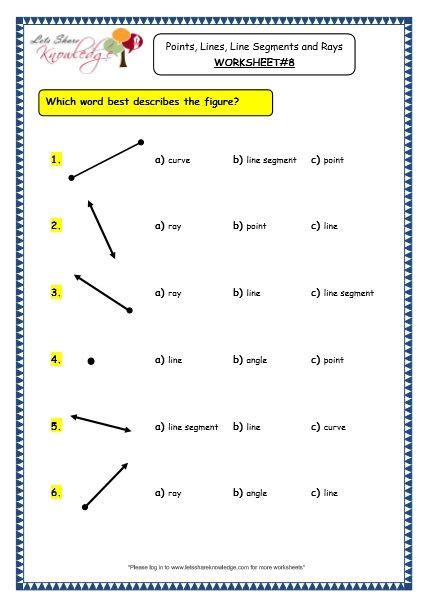 Identify Points Lines Planes Worksheets